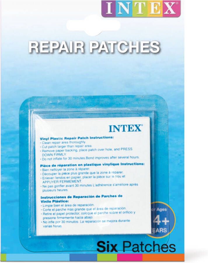 Intex Reparatie Pleisters 6 stuks 7x7 cm Voor opblaasartikelen