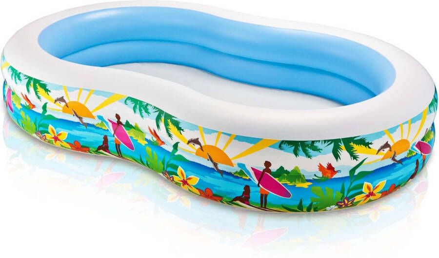 Intex Snorkel Fun Swim Center™ Pool Opblaaszwembad 262 x 160 x 46 cm