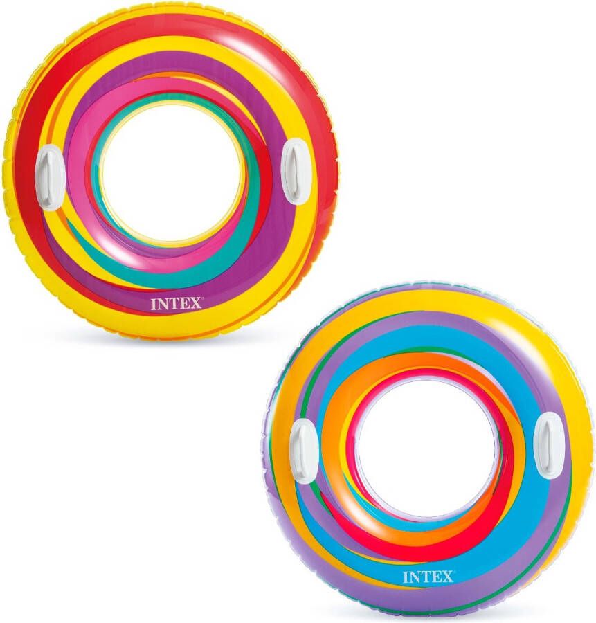 Intex Swirly whirly zwemband 91 cm assortimentskleuren