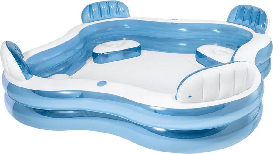 Intex Swim Center™ Family Lounge Pool Opblaaszwembad 229 x 229 x 66 cm