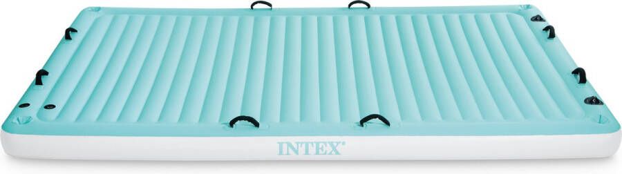 Intex Ligbed opblaasbaar 310x183 cm vinyl blauw