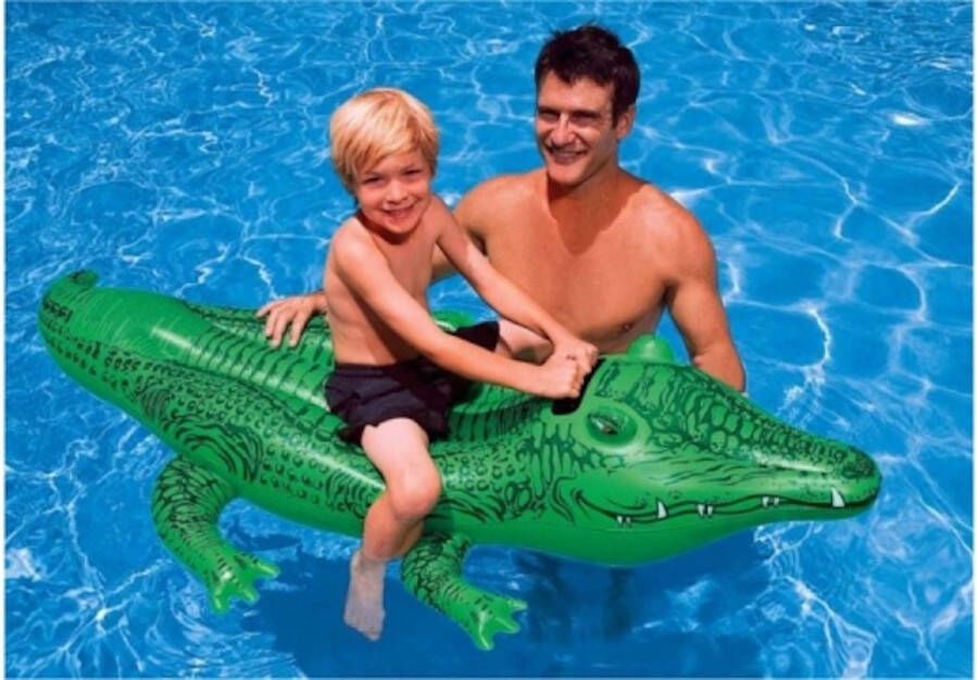 Intex Water Ride-on Krokodil 168x86cm Oplaaskrokodil 168 x 86 cm Opblaasfiguur