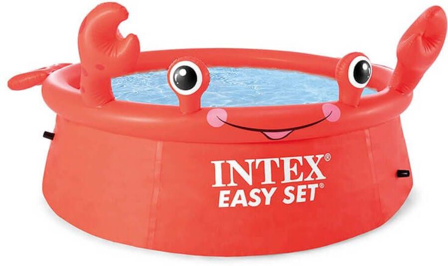Intex Opblaaszwembad 26100np Happy Crab 183 X 51 Cm Rood