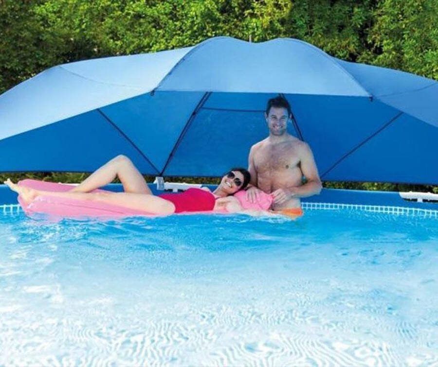 Intex Zwembad Overkapping 366 X 549 Cm Blauw