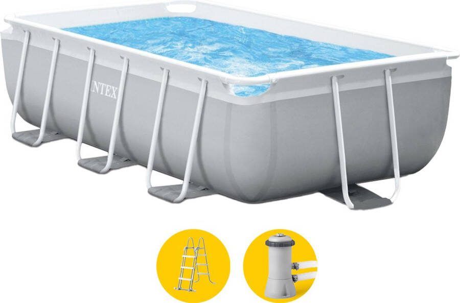 Intex Prism Frame™ Rectangular Premium Pool Set Opzetzwembad 400 x 200 x 100 cm
