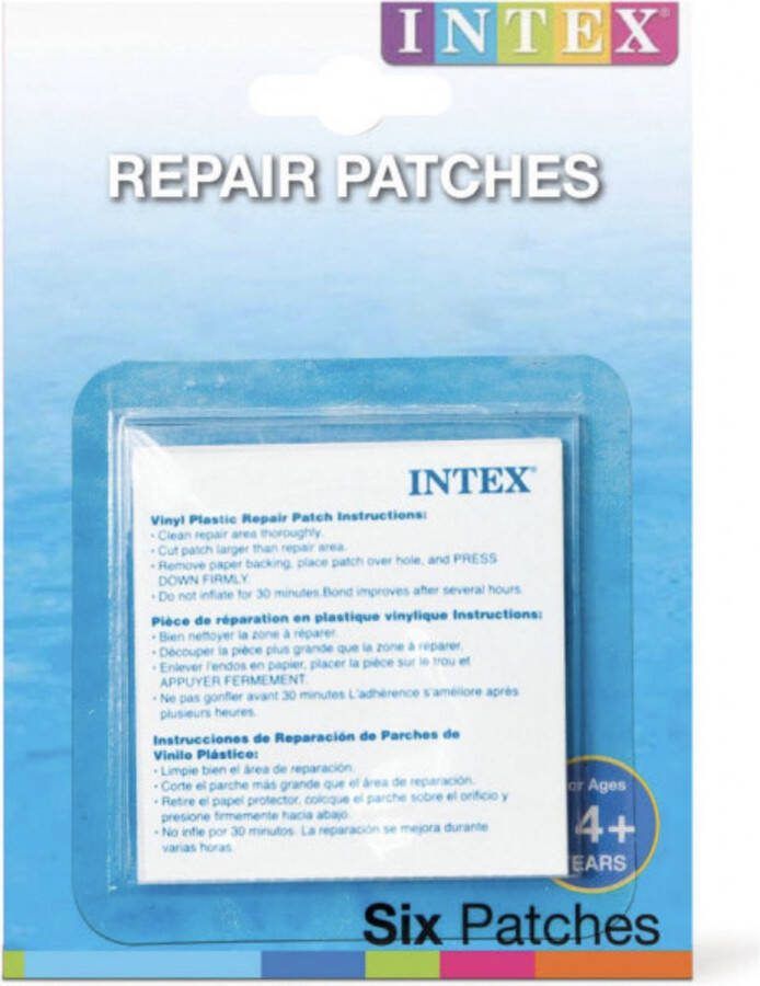 Intex Zwembad Reparatie Set 6 Stuks Gaten Dicht Maken Zwembad Babybad Repareren Zwembad Plakkers -Merk: Hoge Kwaliteit Thuis Zwembad Mini Zwembad Kapot Zwembad Repareren Lijmen Lek Lekkages Waterbestendig Jacuzzi Luchtbed