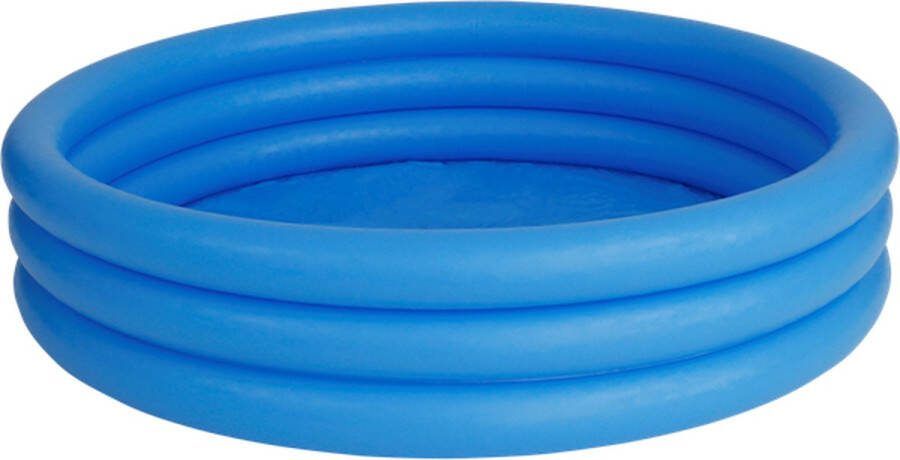 Intex Zwembad Rond Blauw 3-laags Opblaaszwembad Kinderzwembad Tuinbad
