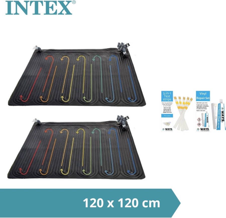 Intex Zwembad verwarming 2 stuks Geschikt voor en Bestway filterpompen & WAYS Reparatieset en Teststrips