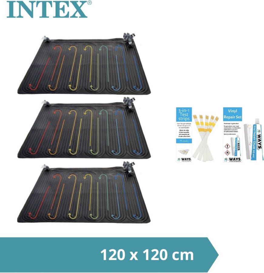 Intex Zwembad verwarming 3 stuks Geschikt voor en Bestway filterpompen & WAYS Reparatieset en Teststrips