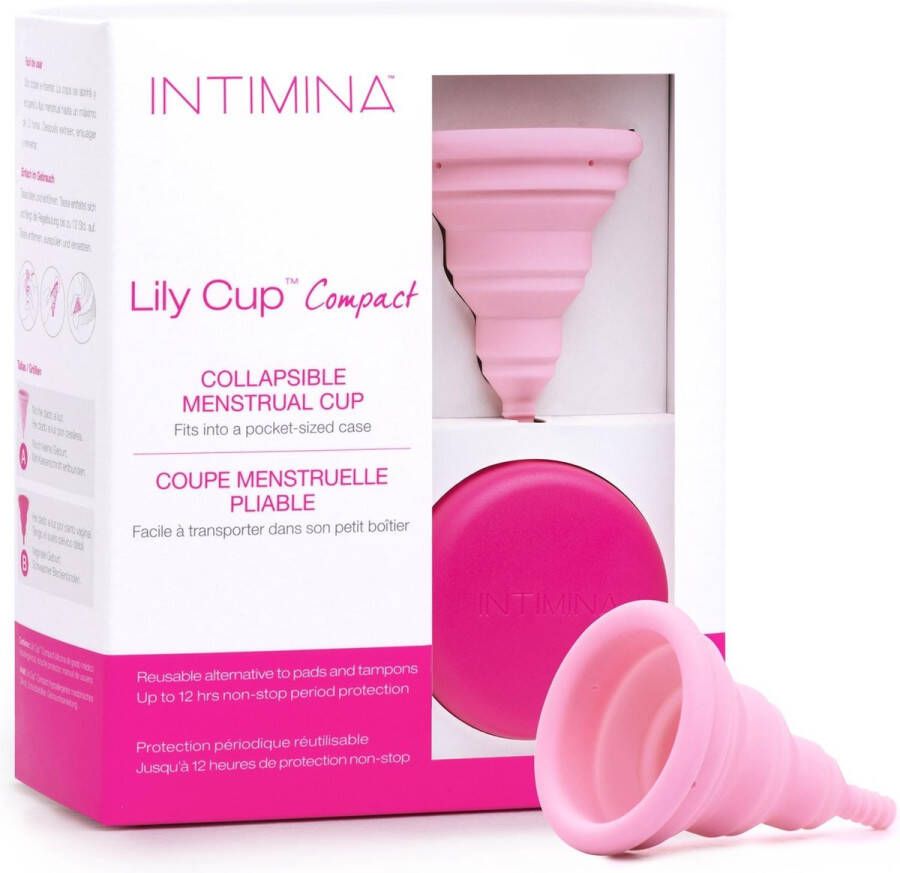 Intimina Lily Compact Cup maat A kleine menstruatiecup met plat opvouwbaar compact design