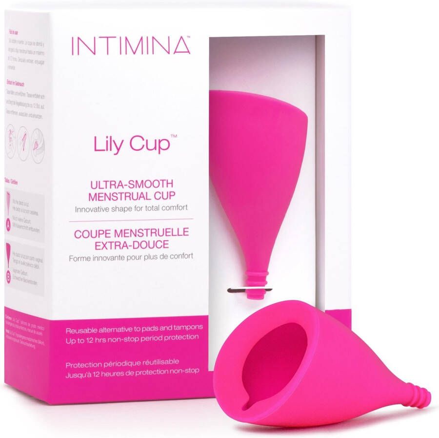 Intimina Lily Cup maat B dunne menstruatiecup vrouwelijke cup tot 8 uur te gebruiken