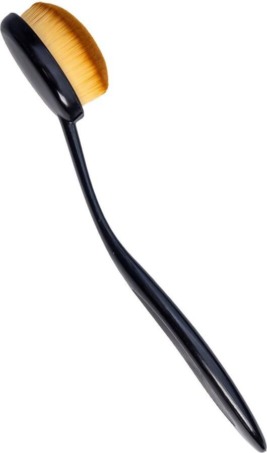 Intirilife Make Up Brush Ovaal in Borstel diameter 2 cm Beauty Blender Make-up Brush Tandenborstel Vorm Inktborstel Cosmetische Kwast voor Foundation Concealer Primer Schilderen