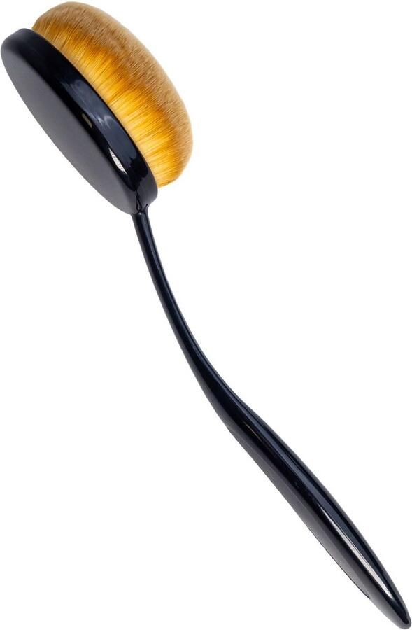 Intirilife Make Up Brush Ovaal in Borstel diameter 3 cm Beauty Blender Make-up Brush Tandenborstel vorm Inktborstel Cosmetische Brush voor Foundation Concealer Primer Schilderen