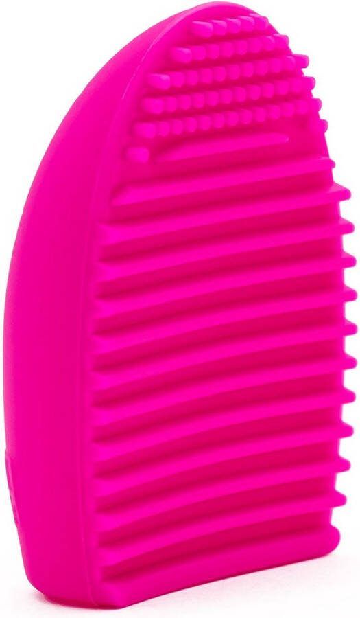 Intirilife kwastenreiniger van siliconen in roze 7 3 x 5 x 3 cm reinigingsmatje voor make-up kwasten en sponsjes