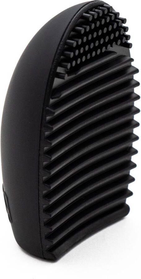 Intirilife kwastenreiniger van siliconen in zwart 7 3 x 5 x 3 cm reinigingsmatje voor make-up kwasten voor cosmetische kwasten en sponsjes