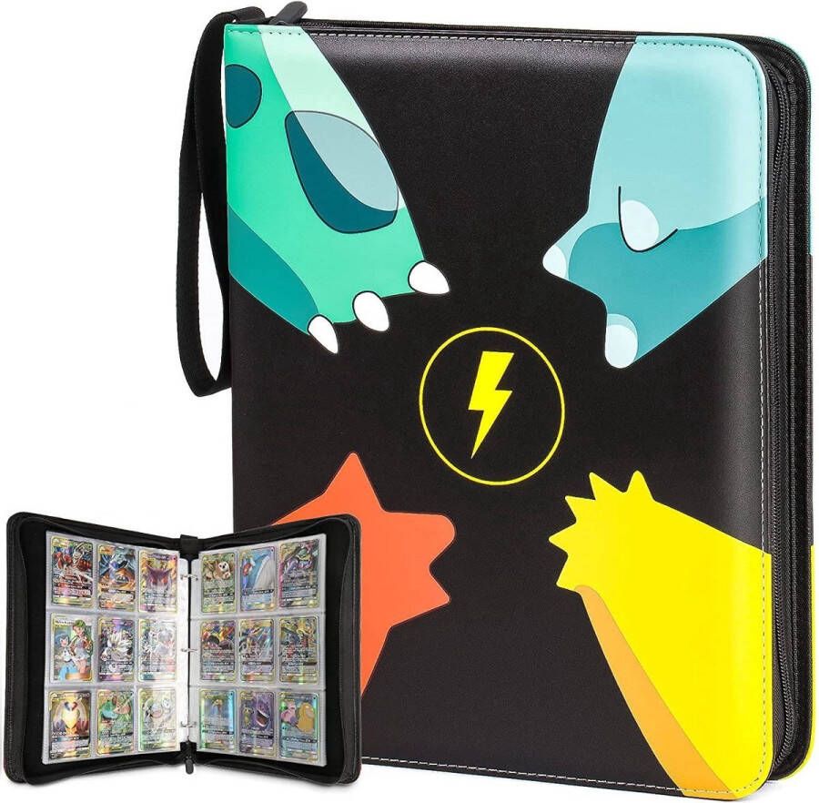 Intra Living Premium Verzamelmap Pokémon Kaarten Trading Cards Waterproof 900 Kaarten 50 Pagina's 9 Pocket A4 Formaat Binder MEGA CAPACITEIT