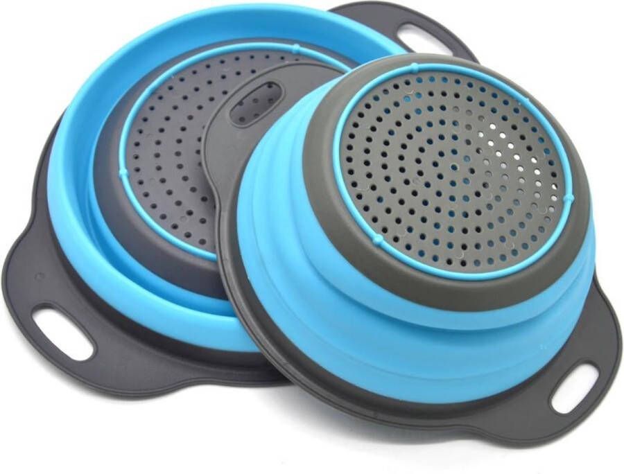 Invendio Keukenzeef vergiet- Plastic Opvouwbaar -Grijs blauw