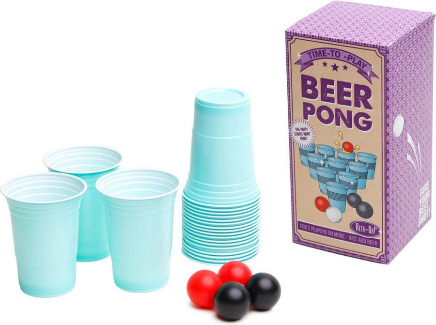 Invento Beerpong Drankspel Bier pong spel bierpong actiespel beer pong partyspel