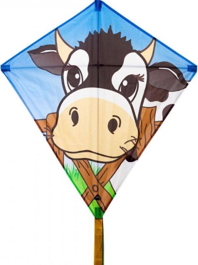 Invento Vlieger Eddy Cow Junior 68 X 68 Cm Polyester