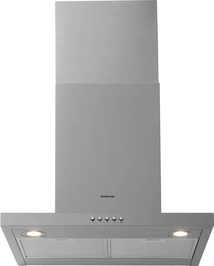 Inventum AKB6005RVS Wandschouw afzuigkap 60 cm 645 m³ h 3 standen Energieklasse A RVS