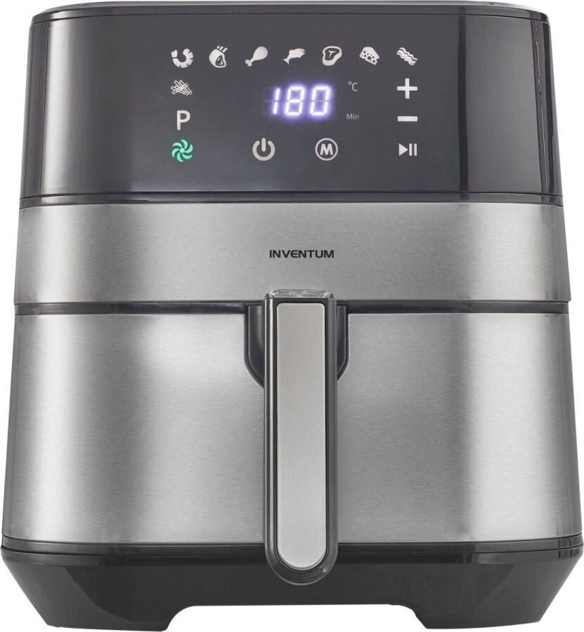 Inventum In GF500HLD Airfryer Hetelucht friteuse Beste Koop augustus 2023 5 liter 8 automatische programma's 80 tot 200°C 1700 watt Zwart RVS - Foto 3