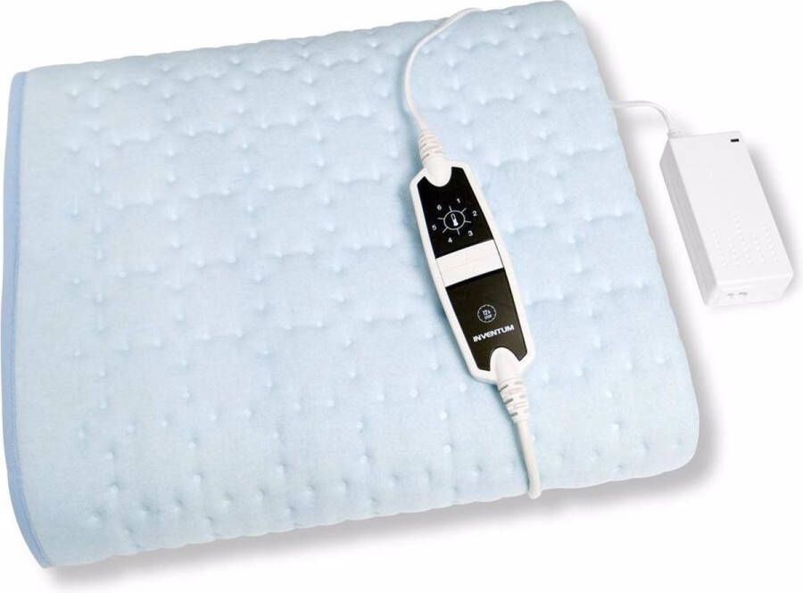 Inventum HNL4112Z Elektrische onderdeken Zwakstroom Warmere voetenzone 1 persoons 160x80 cm Fleece Lichtblauw