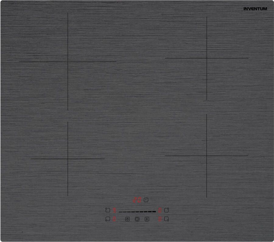 Inventum IKI6028MAT Inbouw inductie kookplaat 60 cm 4 kookzones 1- of 2-fase Randloos Matzwart - Foto 3