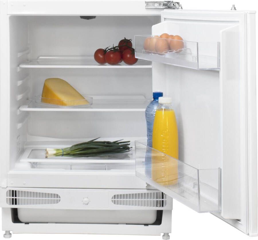 Inventum IKK0821D Inbouw koelkast Onderbouw Nis 82 cm 134 liter 3 plateaus Deur op deur Wit