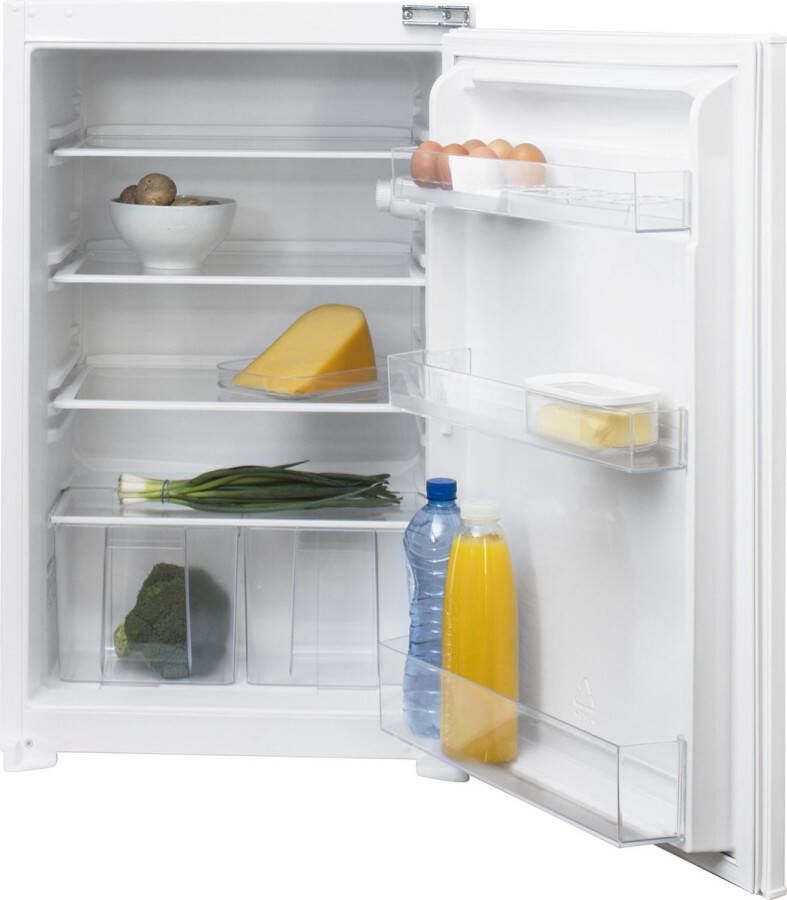 Inventum IKK0881D Inbouw koelkast Nis 88 cm 134 liter 4 plateaus Deur op deur Wit