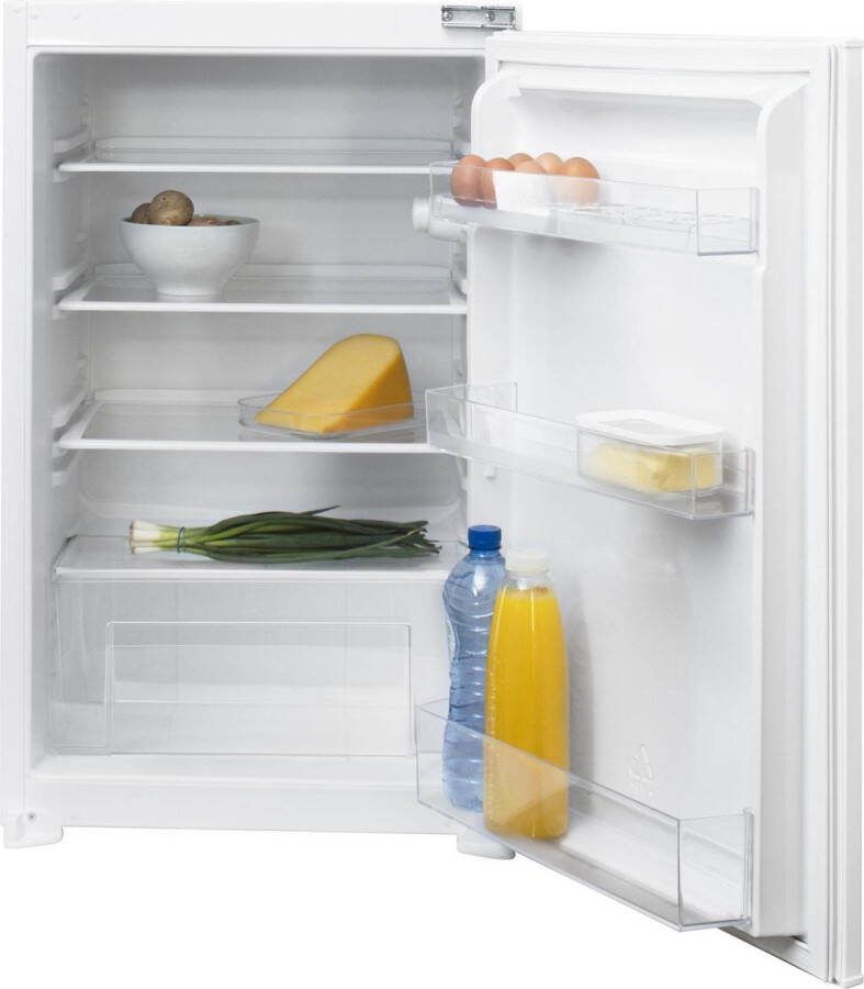 Inventum IKK0881S Inbouw koelkast Nis 88 cm 134 liter 4 plateaus Sleepdeur Wit
