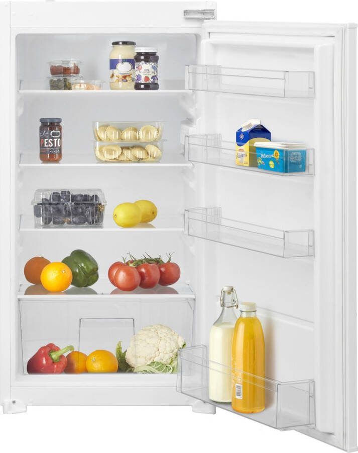 Inventum IKK1022S Inbouw koelkast Nis 102 cm 154 liter Superkoelen 4 plateaus Sleepdeur Wit