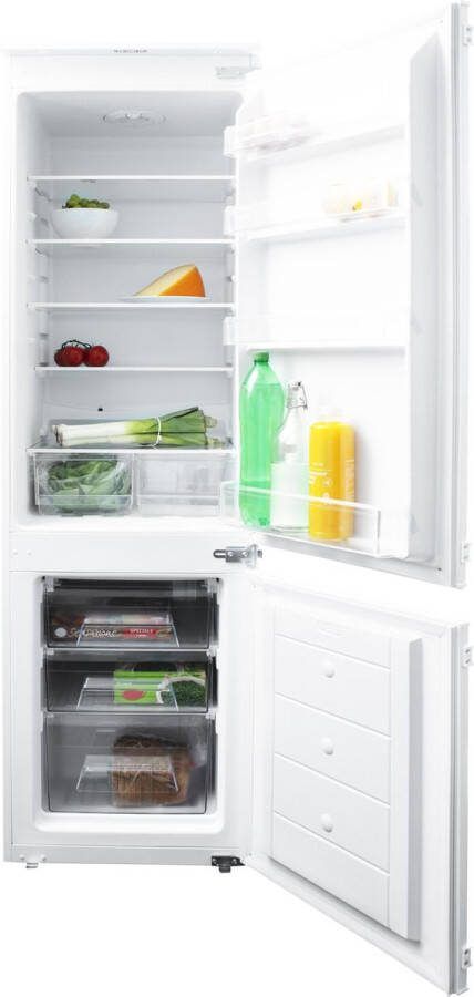 Inventum IKV1782S Inbouw koel-vriescombinatie Nis 178 cm 242 liter Sleepdeur Wit