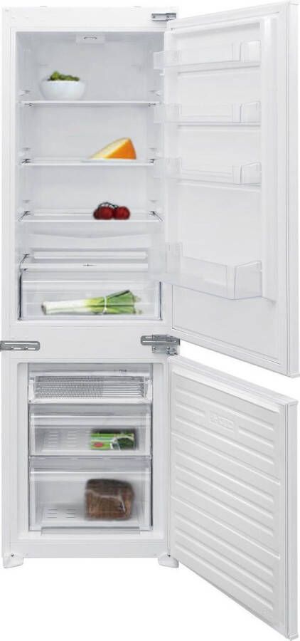 Inventum IKV1786D Inbouw koel-vriescombinatie Nis 178 cm 251 liter Verslade Supervriezen Deur op deur Wit