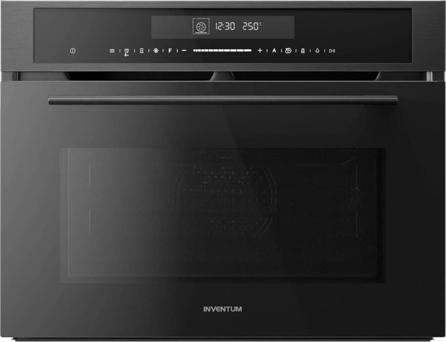 Inventum IMC4535BT Inbouw combi-oven Hetelucht Magnetron Grill 50 liter 45 cm hoog Tot 250°C Zwart