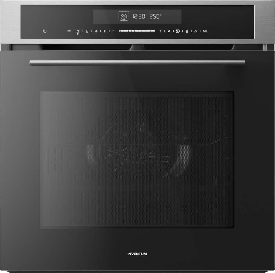 Inventum IMC6035RT Inbouw combi-oven Hetelucht Magnetron Grill 72 liter 60 cm hoog Tot 250 graden Zwart RVS