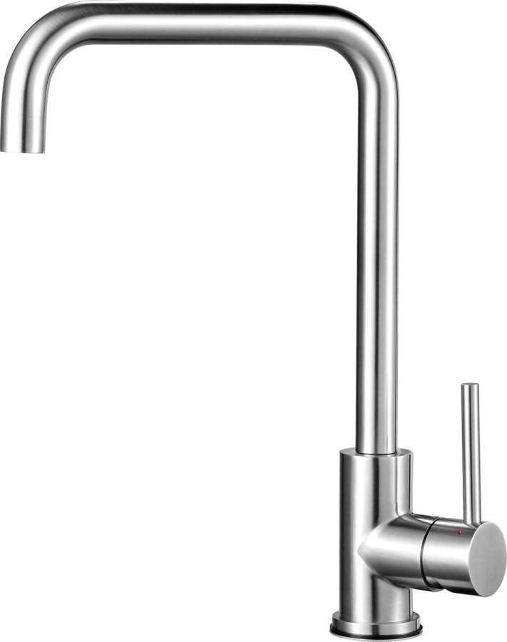 Inventum IMK501RVS Keukenkraan Mengkraan U-uitloop Waterbesparend RVS