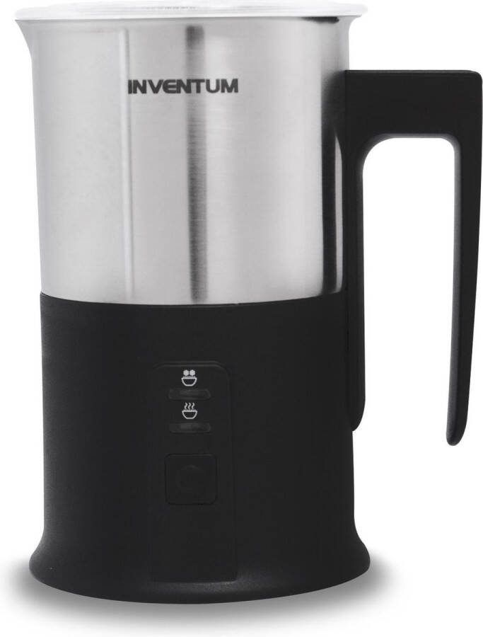 Inventum MK350 Elektrische melkopschuimer 115 240 ml Warm koud opschuimen Verwarmen Antikleeflaag Zwart RVS