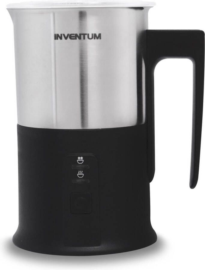 Inventum MK350 Elektrische melkopschuimer 115 240 ml Warm koud opschuimen Verwarmen Antikleeflaag Zwart RVS - Foto 2