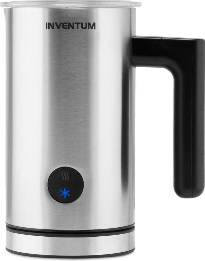 Inventum MK360S Elektrische melkopschuimer 150 300 ml Warm koud opschuimen Verwarmen Antikleeflaag RVS Zwart
