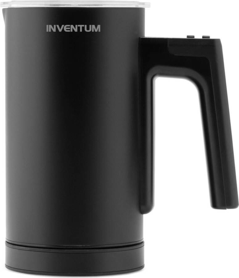 Inventum MK560B Elektrische melkopschuimer 150 300 ml Warm koud opschuimen Verwarmen Antikleeflaag Bediening op handvat Zwart