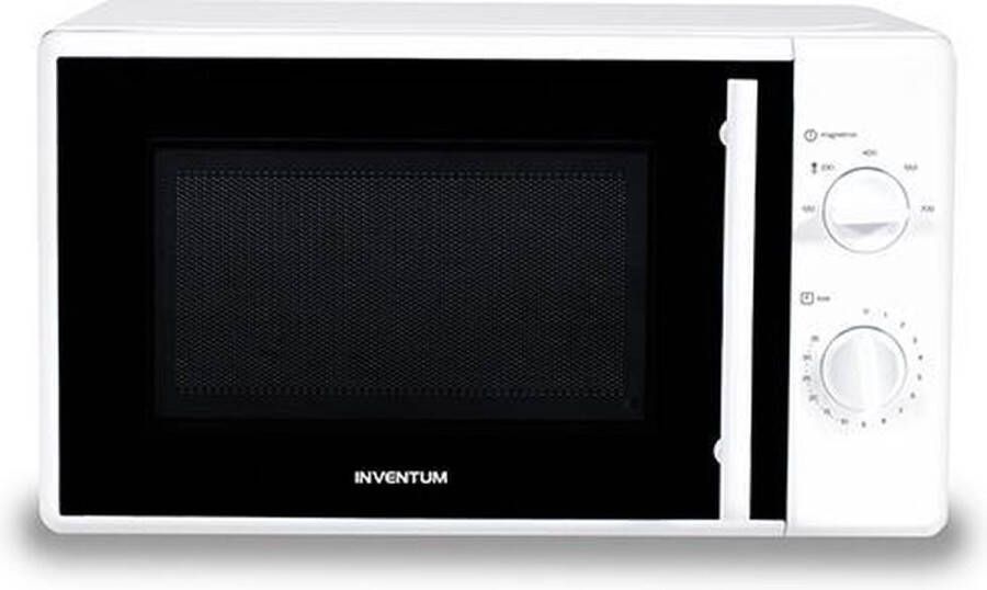 Inventum MN205S Vrijstaande solo-magnetron 20 liter 700 watt Wit Zwart
