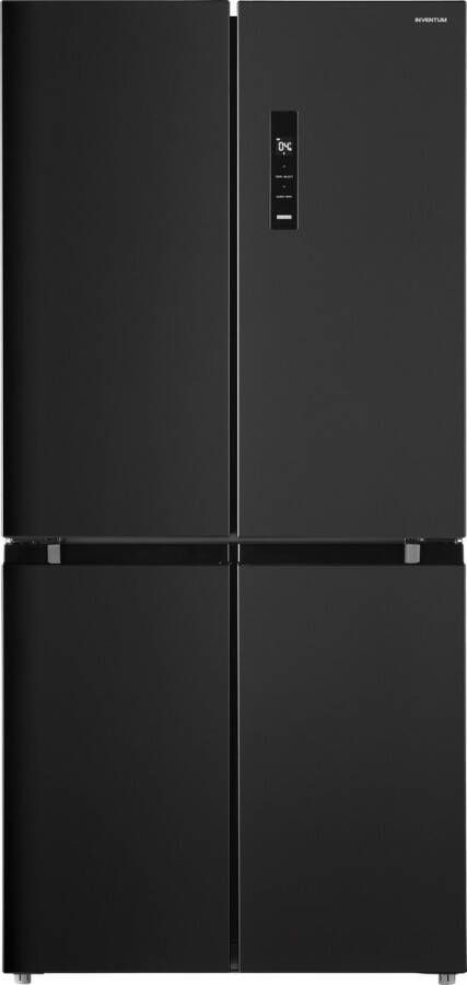 Inventum SKV4178B Amerikaanse koelkast 4 deuren Display Stil: 35 dB No Frost 474 liter Zwart