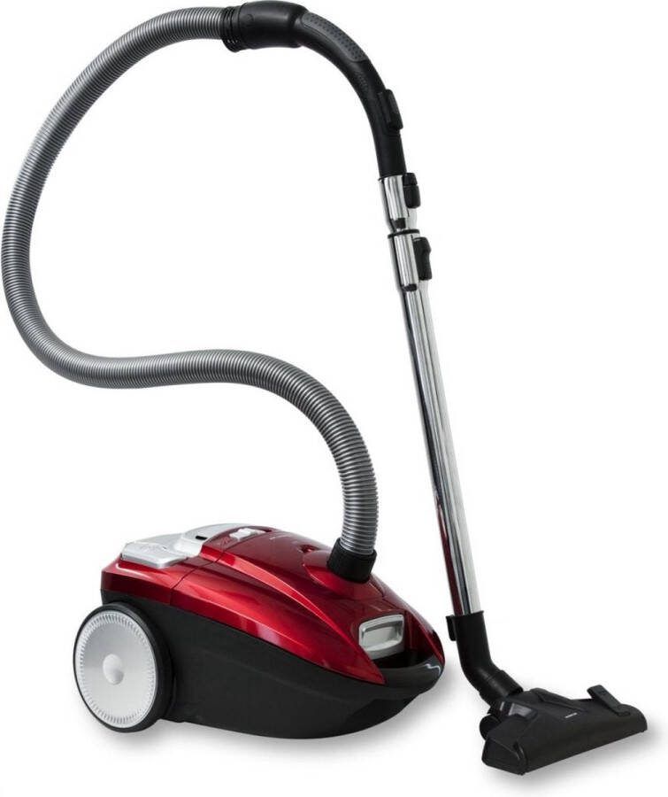 Inventum ST306RZA Stofzuiger met zak 3 liter HEPA 13 Snoerlengte 7 meter Rood