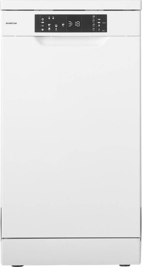 Inventum VVW4530AW Smalle vaatwasser Vrijstaand 10 couverts 5 programma s Bestekmandje Wit
