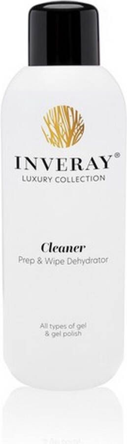 INVERAY Cleaner Prep & Wipe 500 ml voor het krachtig ontvetten van de nagel bij de voorbereiding of het verwijderen van de plaklaag