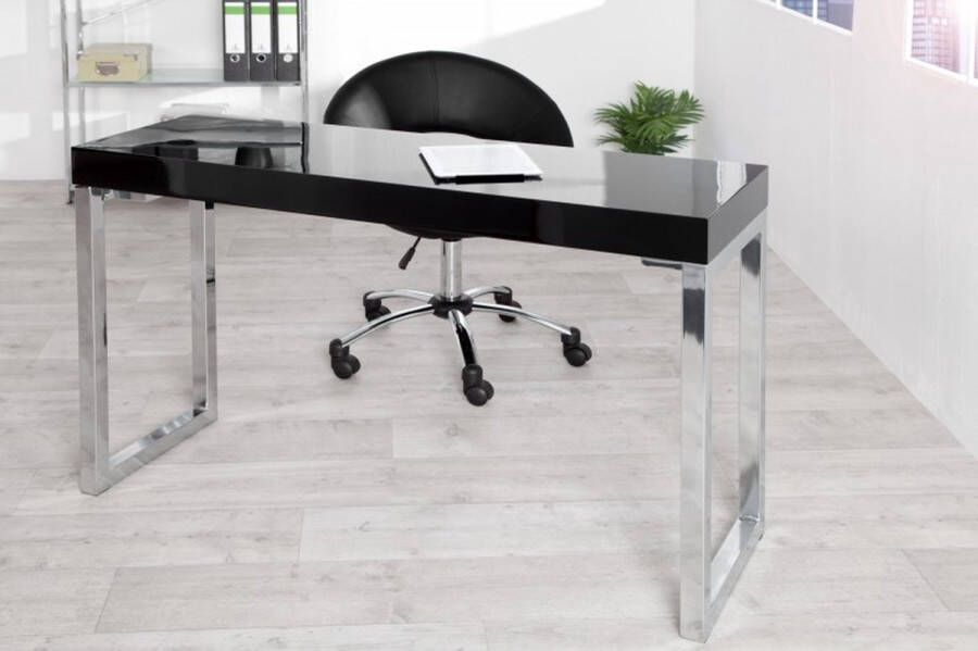 Invicta Interior Design console BLACK DESK 120cm zwarte hoogglans bureautafel 22093