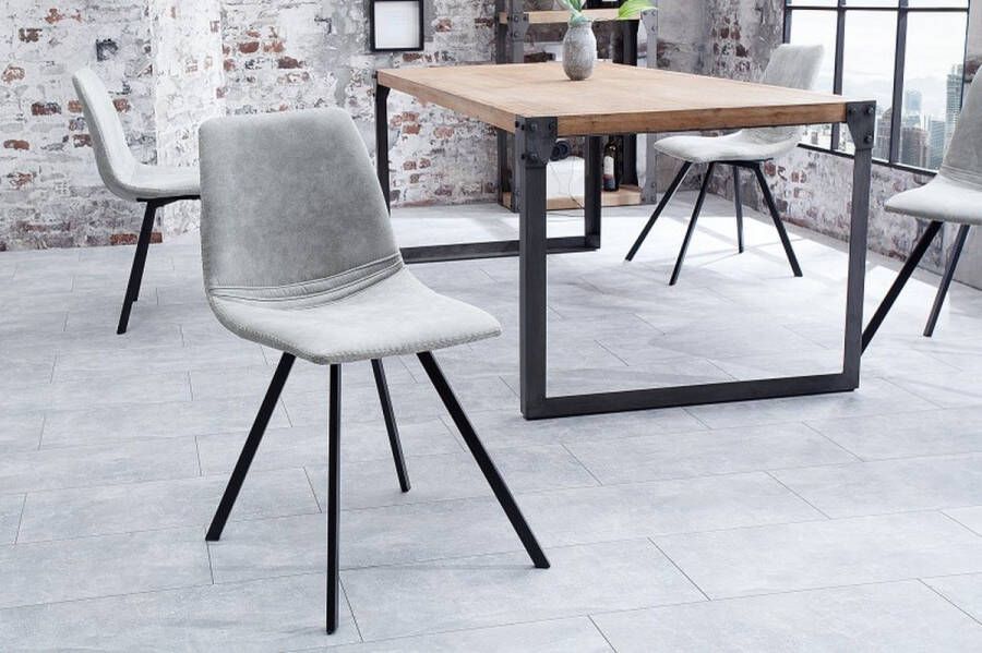 Invicta Interior Retro stoel AMSTERDAM CHAIR steengrijs design klassieker 38364
