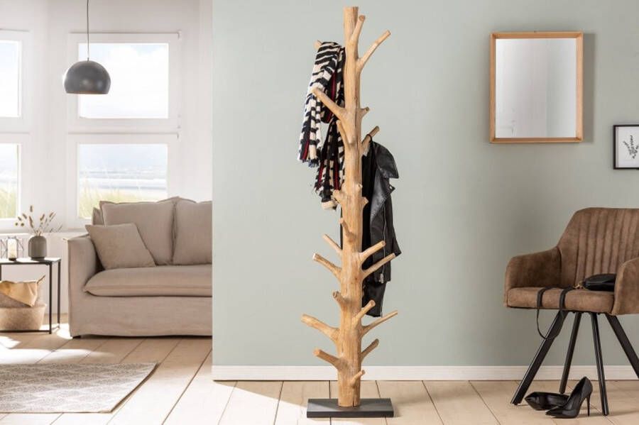 Invicta Interior Massieve kapstok TREE NATURE 170cm kledingrek van natuurlijk hout 41646
