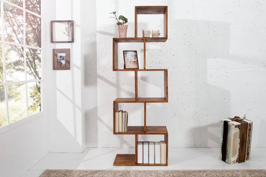 Invicta Interior Stevige kubusplank MAKASSAR 150cm Sheesham uniek graan 20975