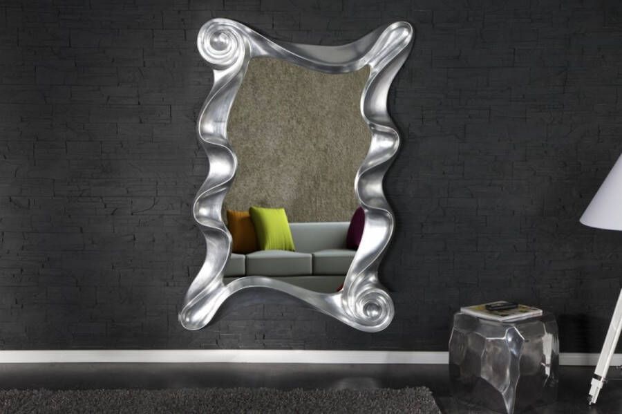 Invicta Interior Extravagante wandspiegel ALICE 160x106cm zilver variabel op te hangen 20342